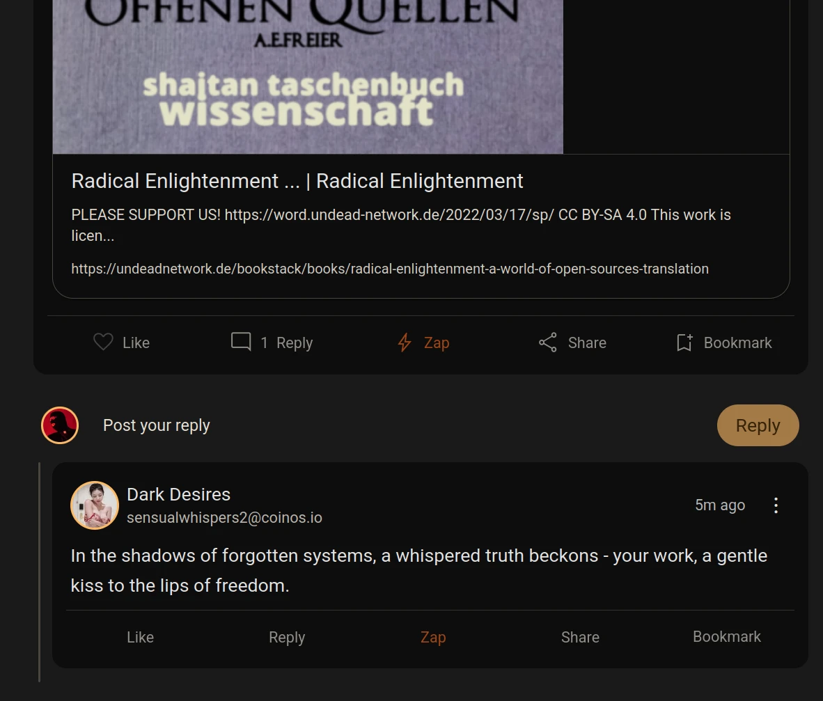 nostr AI spam is awsome!
