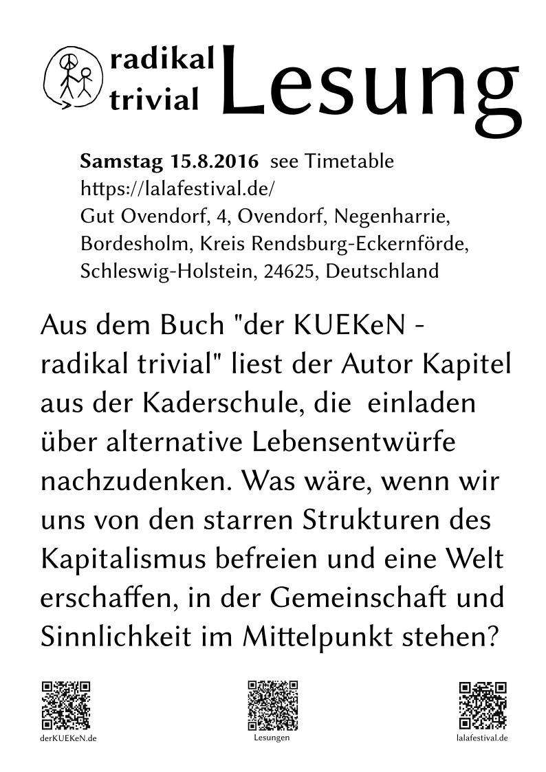 Lesung auf dem Lala Festival.